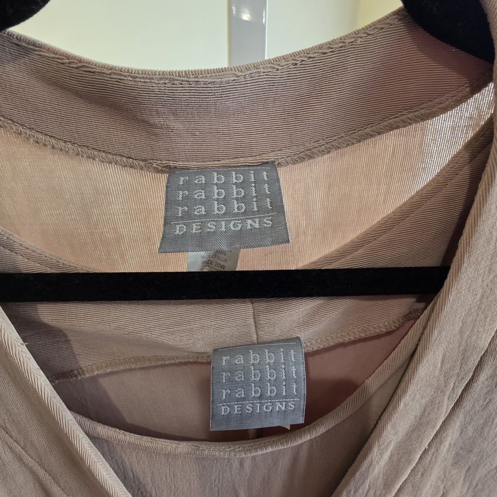 Mauve Midi Cardigan And Sheath Dress Occassion Office Size 22 - Picture 3 of 8